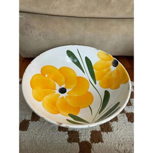 Italian Yellow Flower Bowl